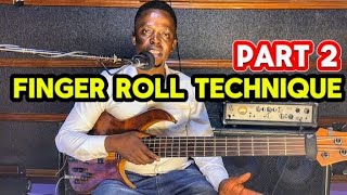 Finger Roll technique on Bass  Beginners lesson exercise Part 2 [upl. by Yrokcaz]