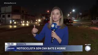 ACIDENTE MOTOCICLISTA SEM CNH BATE E MORRE [upl. by Marena193]