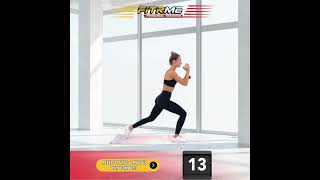 Reverse lunge amp knee up w dumbbell [upl. by Ahseniuq929]