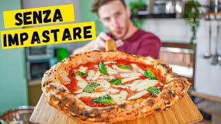 La PIZZA più FACILE del MONDO SENZA IMPASTARE [upl. by Hagen]