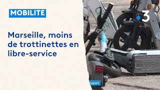 Marseille  moins de trottinettes en libreservice [upl. by Blessington841]