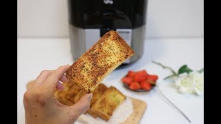 에어프라이어 요리 식빵으로 마늘빵 만들기Garlic bread recipeair fryer recipe [upl. by Innej]