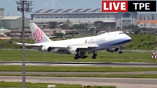 🔴 Taipei Taoyuan Airport live stream A7Siii after repair Eva air 777300ER exodus to USA 710pm [upl. by Roscoe]