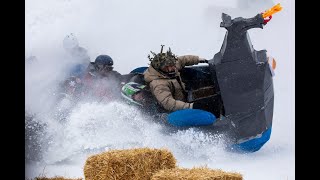 Cardboard sled race at Winterfest 2019 [upl. by Einniw]