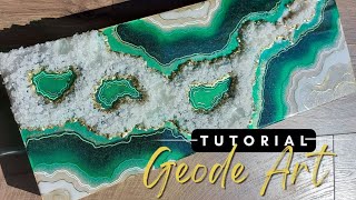 Geode Resin Art Tutorial 💫 Resin Art For Beginners ❤️ Crystal Art Step By Step 🤍 Resin Tutorial [upl. by Daveda]