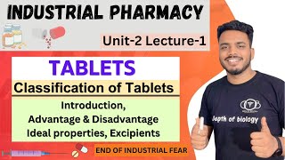 Tablets  Introduction  ideal characteristics of tablets  classification of tablets  excipients [upl. by Lleinnad]