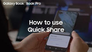 How to transfer files on Galaxy Book with Quick Share [upl. by Mellitz]