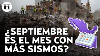 ¿Septiembre es el mes con más sismos en México Estas son las cifras en cuanto a temblores en México [upl. by Swee476]