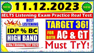 IELTS LISTENING PRACTICE TEST 2023 WITH ANSWERS  11122023 [upl. by Baxie]