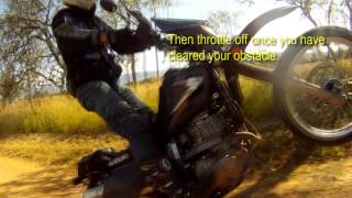 How to wheelie a DR650 and other bush pigs︱Cross Training Adventure [upl. by Ahsekyw]