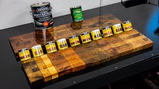 10 Wood Stain Colors and Finishes Comparison [upl. by Christoper]