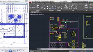 Crear bloques para mobiliario sombrear girar y copiar elementos a la vez AutoCAD Curso Parte 17 [upl. by Nnylakcaj]