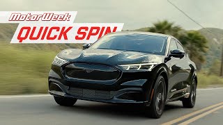 2023 Ford Mustang MachE  MotorWeek Quick Spin [upl. by Laenaj]