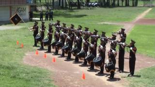 banda de guerra Preparatoria y Universidad del Atlántico de Matamoros Tamaulipas Calderon 2017 [upl. by Adohr880]