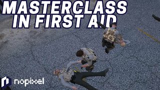 Police Academy Pt2 Learning First Aid Mechanics l Nopixel 40 l [upl. by Neerahs]