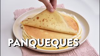 Receta básica de panqueques que sirve para rellenos dulces o salados [upl. by Eelyram]