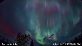 Aurora live Abitibi Québec [upl. by Aibun]