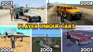 MAIN CHARACTER UNIQUE CARS FROM EVERY GTA GAME EVER [upl. by Cairns624]