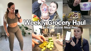 WEEKLY GROCERY HAUL  MEAL PREP in a calorie deficit Under 400 calories [upl. by Jody494]