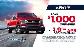 Save 1000 off MSRP with 19 Financing on a New 2023 F150 [upl. by Akirdnas]