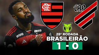 FLAMENGO MARCA NO FIM E VENCE O ATHLETICO COM GOL DE GERSON FLAMENGO 1 x 0 ATHLETICOPR  Narração [upl. by Hesper]