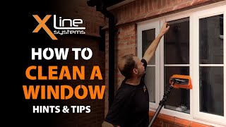 How to Clean a Window Using a Water Fed Pole  Basic Hints amp Tips [upl. by Akfir280]