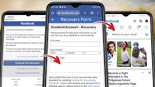 NEW How to Recover Disabled Facebook Account Without ID 2024 [upl. by Dituri]