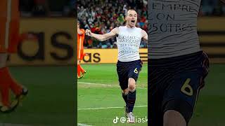 Andres iniesta Goal in world cup 2010 [upl. by Gnidleif]