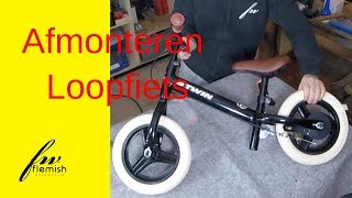 Loopfiets Btwin afmonteren [upl. by Rotman]