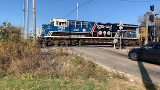 CSX I025 SB With 3194 Leading at Harwood [upl. by Kendy472]