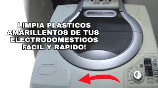 COMO BLANQUEAR PLASTICOS DE ELECTRODOMESTICOS AMARILLENTOS [upl. by Sherry]