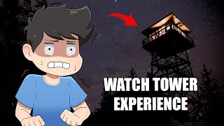 I SPEND THE NIGHT IN A SCARY WATCH TOWER  HORROR Experience sa ROBLOX [upl. by Zelikow264]