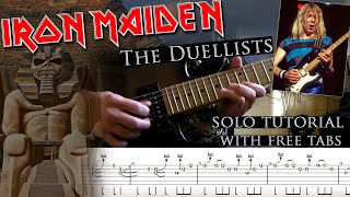 Iron Maiden  The Duellists Dave Murrays solo lesson with tablatures and backing tracks [upl. by Aziza]