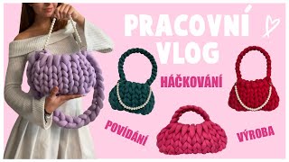 Pracovní vlog Jak vyrábím kabelky a povídání o procesu 🧶 Háčkování tvoření a soutěž [upl. by Schilling]