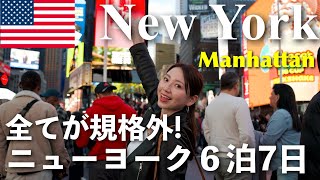 【NY6泊7日🇺🇸前編】初めてのニューヨーク旅🗽物価全部見せます❗️ [upl. by Rozalin]