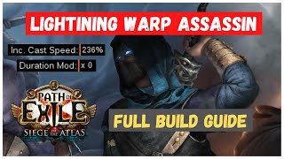 Lightning Warp Assassin  My FAVOURITE Build in 317 FULL Build Guide Archnemesis Path of Exile [upl. by Akinwahs]