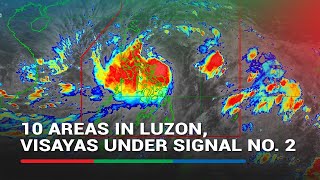 Kristine moves closer to PH 10 areas in Luzon Visayas under Signal No 2  ABSCBN News [upl. by Ardnael]