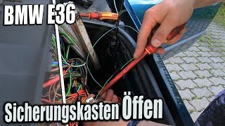 BMW E36  Sicherungskasten Öffnen [upl. by Itisahc]