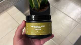 Goldenseal Root Powder  Product Review [upl. by Nader]