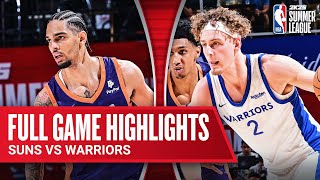 SUNS vs WARRIORS  NBA SUMMER LEAGUE  FULL GAME HIGHLIGHTS [upl. by Liba224]