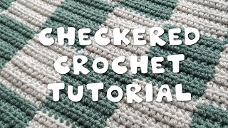 CHECKERED CROCHET PATTERN IN ANY SIZE  Beginner DIY Tutorial [upl. by Einohpets]