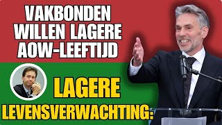 Lagere Levensverwachting Vakbonden Willen Lagere AOWLeeftijd [upl. by Eemak444]