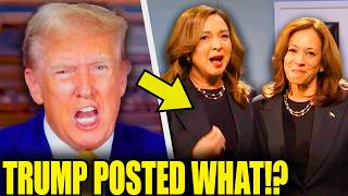 Trump Makes INSANE Post After Kamala’s SNL MASTERCLASS [upl. by Ytteb234]