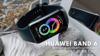 Huawei Band 6 Unboxing amp Quick Tour [upl. by Nnaharas238]