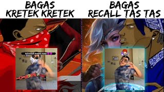 Bagas Kretek FF vs Bagas Tas Tas MLEpic Battle😈 [upl. by Anonyw]