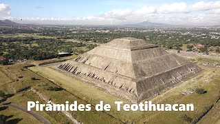 Piramides Teotihuacan  Mexico  BEST VIDEO  Drone Fly Over  4K [upl. by Egrog]