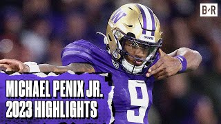 Falcons QB Michael Penix Jr Top Plays of 2023 CFB Season [upl. by Ardle172]