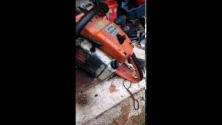 Stihl 056AV with bow blade [upl. by Dulci124]