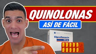 🔵 QUINOLONAS ¡Todo sobre sus GENERALIDADES MECANISMO de ACCIÓN y FARMACOCINÉTICA 🦠 [upl. by Erlina]