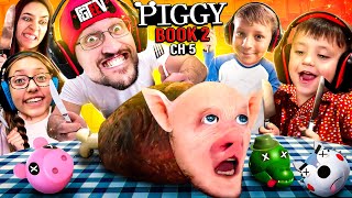 PIGGY for LUNCH FGTeeV Fam SEWERS Escape ROBLOX Book 2 Ch 5 GameplaySkit [upl. by Eniluj381]